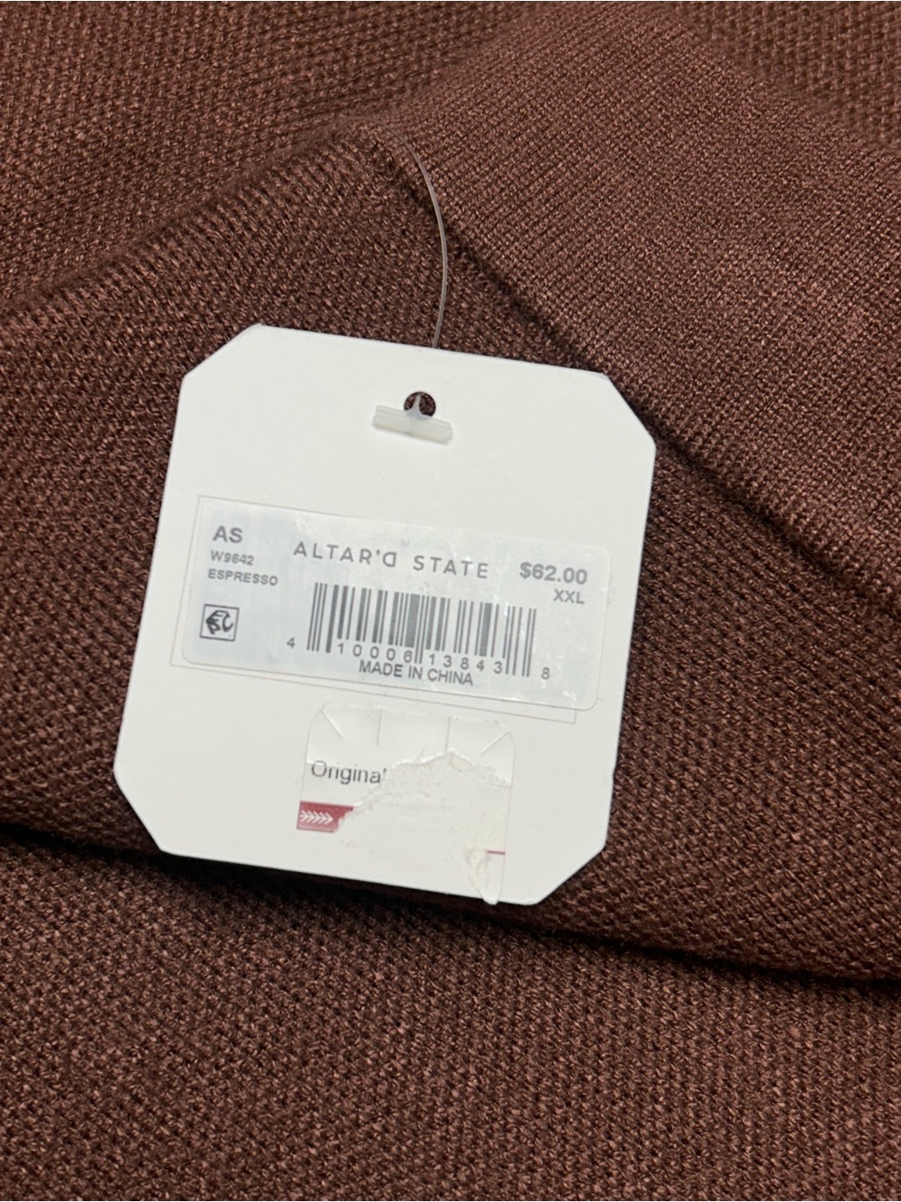 NWT Altar’d State Espresso Brown Mini Skirt XXL | Fall Academia A-Line Skirt - Picture 3 of 7